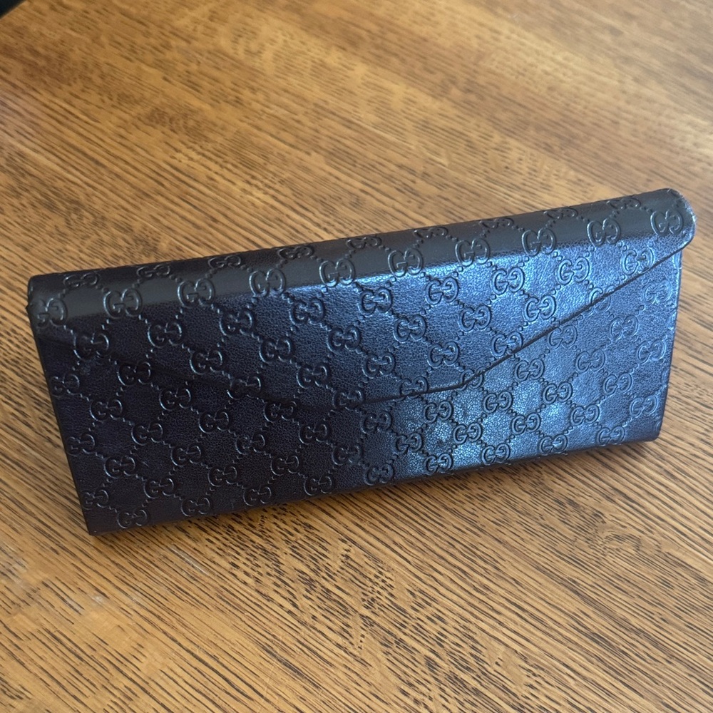 Gucci Brown and Gray Eyewear Case